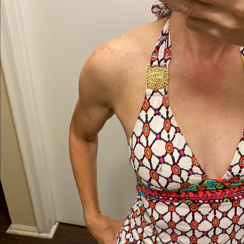 Trina Turk Halter Swim Tank Top - Picture 4 of 12